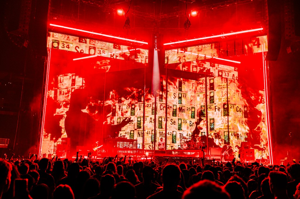 Deftones performed at Ball Arena in Denver, Colorado with IDLES and Barbarians of California.