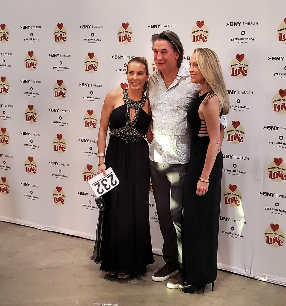 Actor Billy Baldwin poses with guests at Pepper 'Em With Love Fundraiser Gala