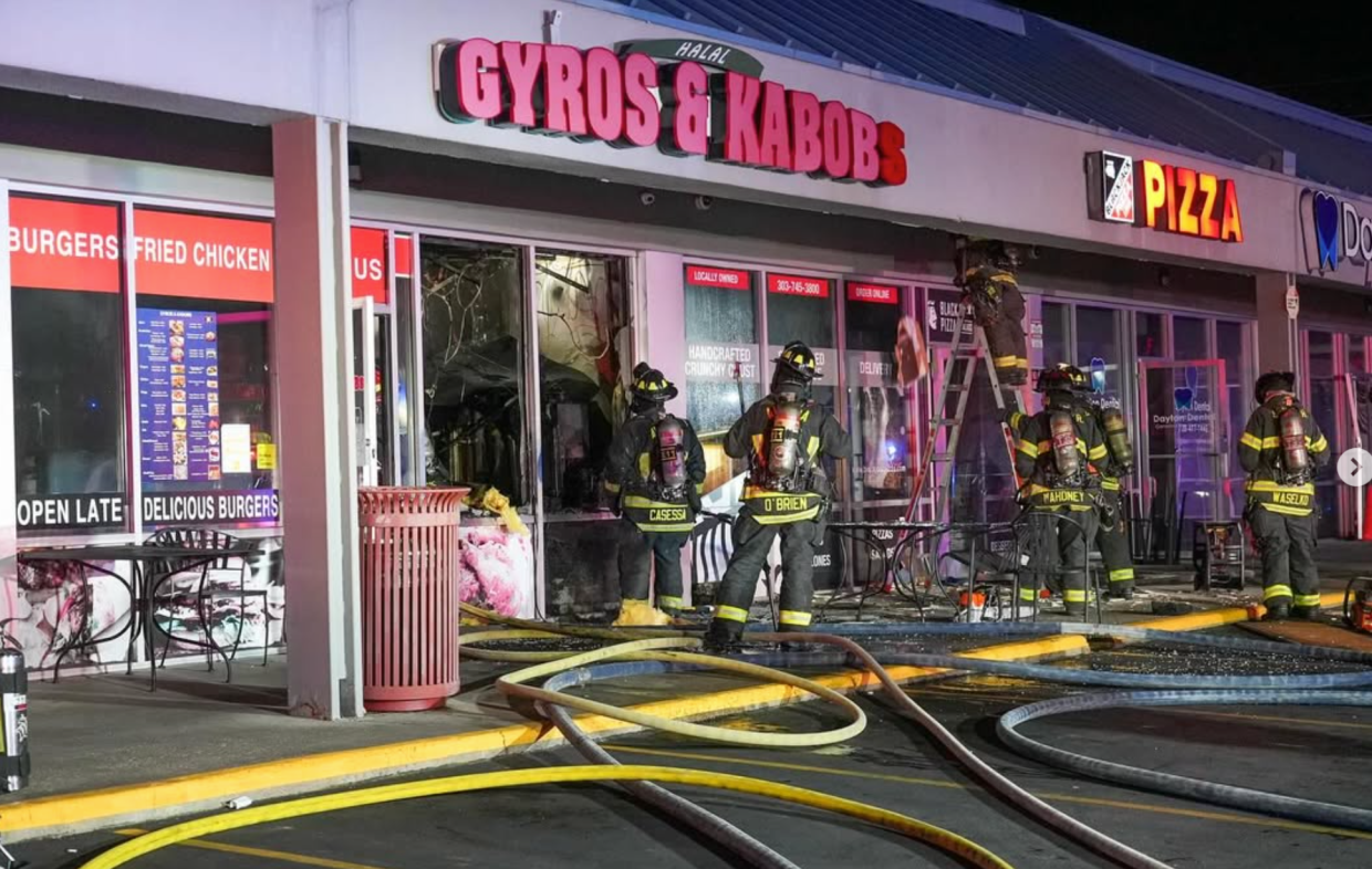 firefighters on a scene