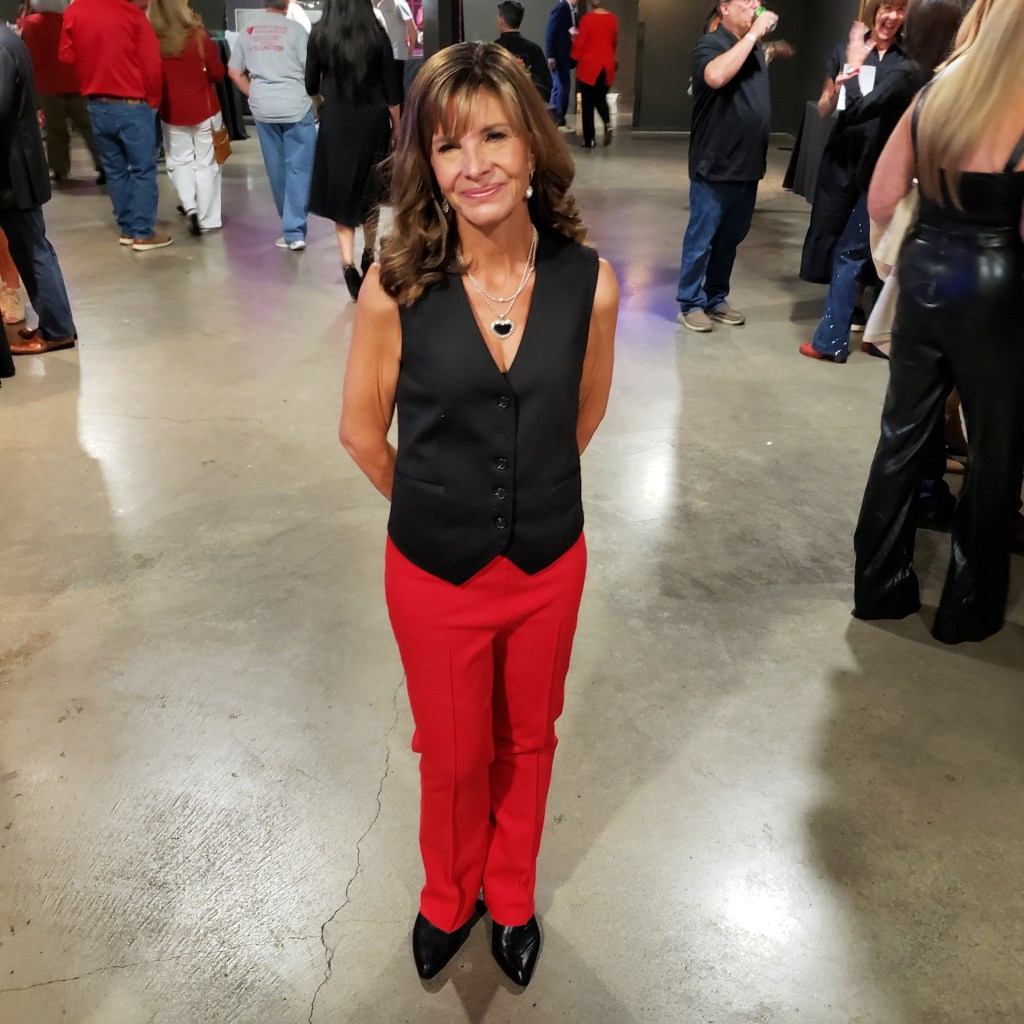 Woman at Pepper 'Em With Love Fundraiser Gala