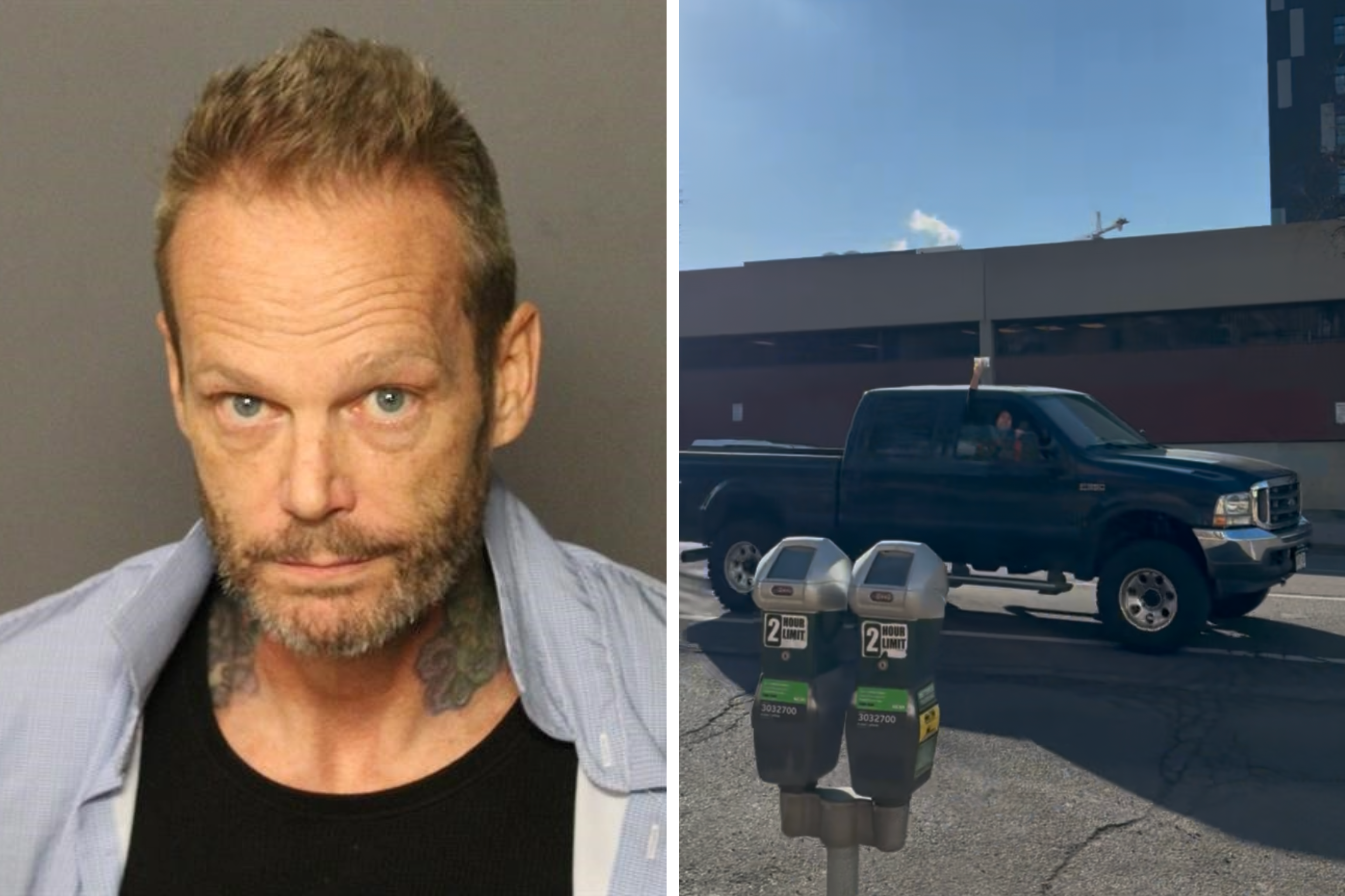 mug shot of protest attacker