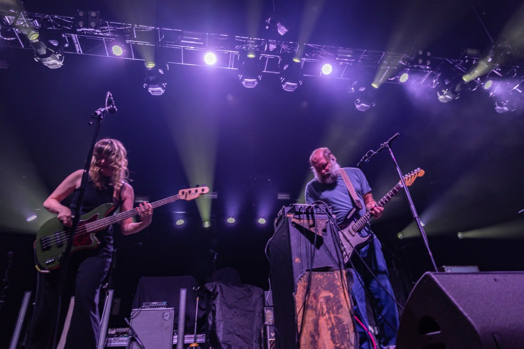 Built to Spill performing on stage at the Mission Ballroom in Denver, Colorado.