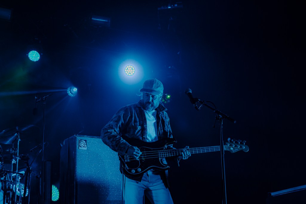 Modest Mouse performing on stage at Mission Ballroom in Denver, Colorado.