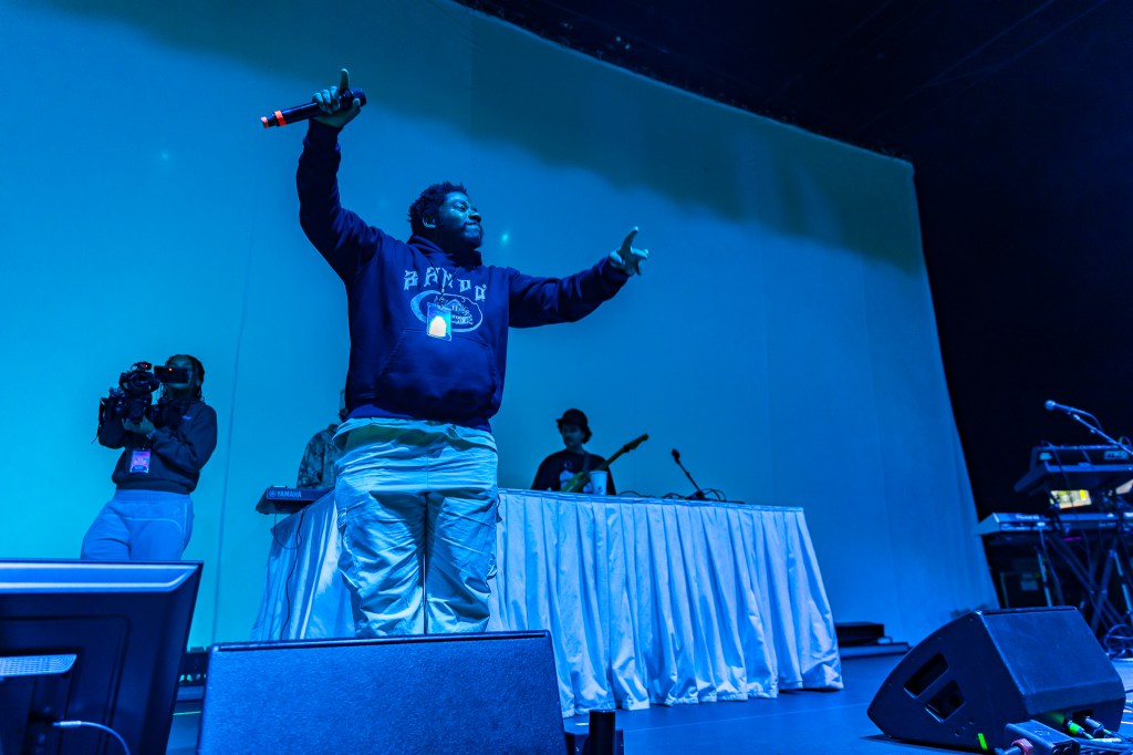 LaRussell on stage at Fillmore Auditorium in Denver, Colorado.