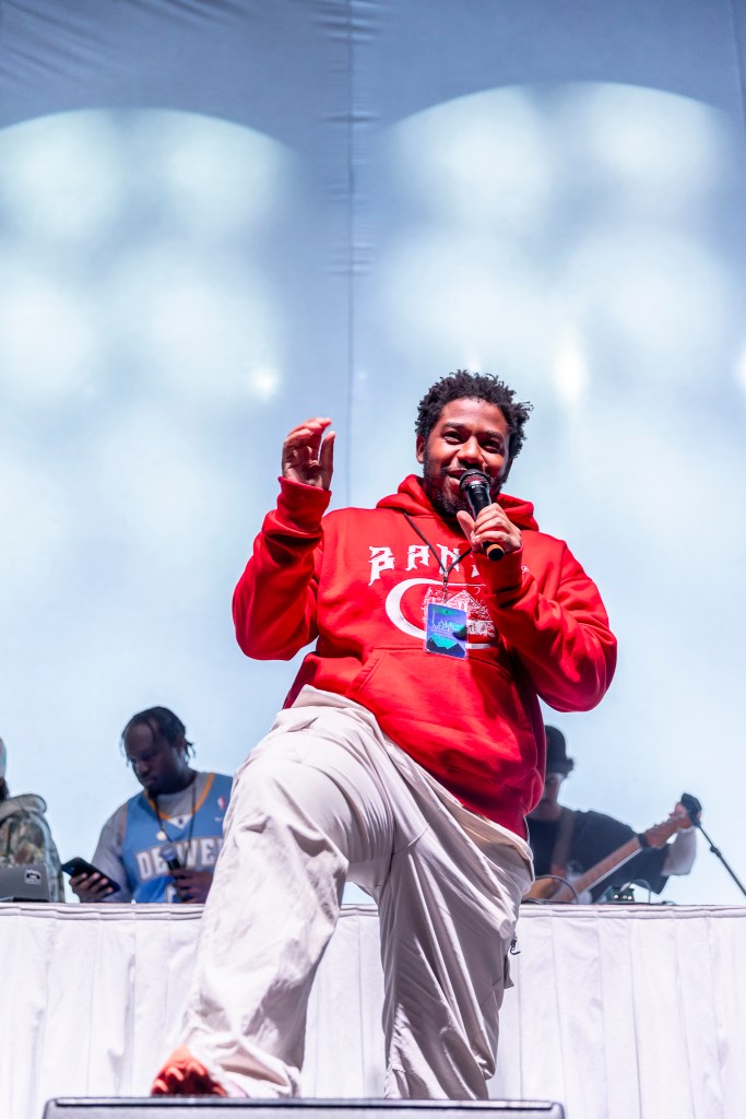 LaRussell on stage at Fillmore Auditorium in Denver, Colorado.