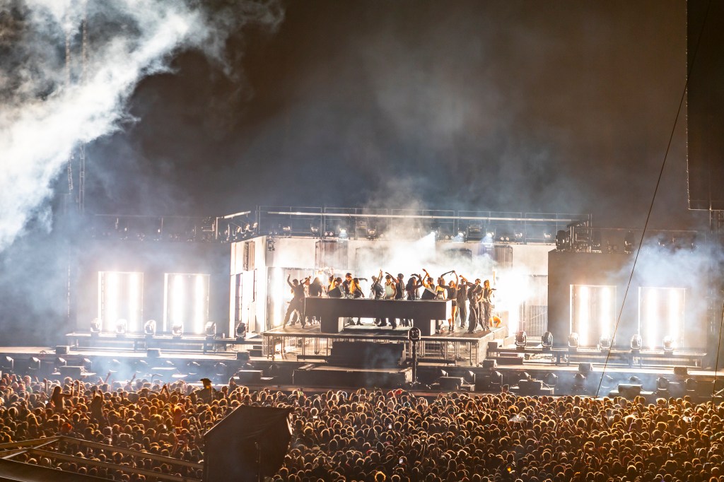 John Summit performing live at Folsom Field at the University of Colorado Boulder in Boulder, Colorado on Saturday, October 18.