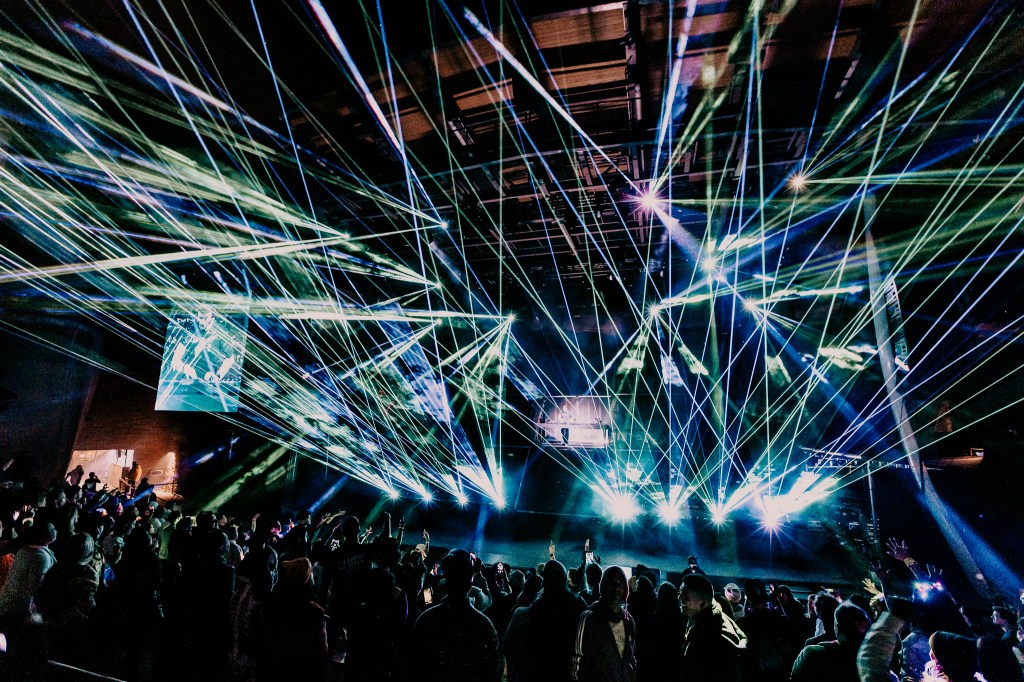 Martin Garrix perform together at Red Rocks in Morrison, Colorado on Thursday, October 23.