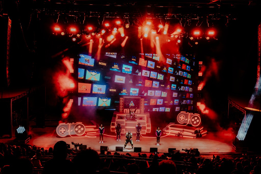 T-Pain performing on stage at Red Rocks on Wednesday, October 29.