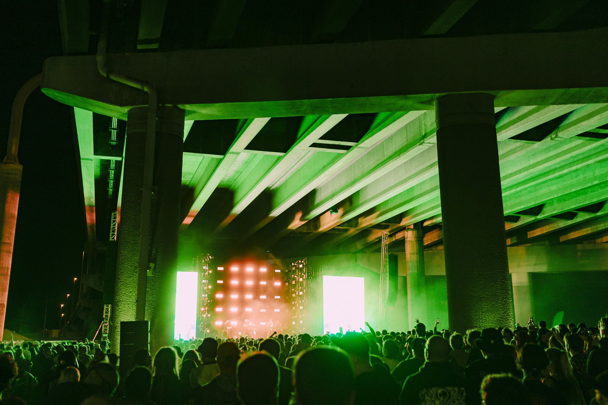 Concertgoers at Project 70: Under The Bridge