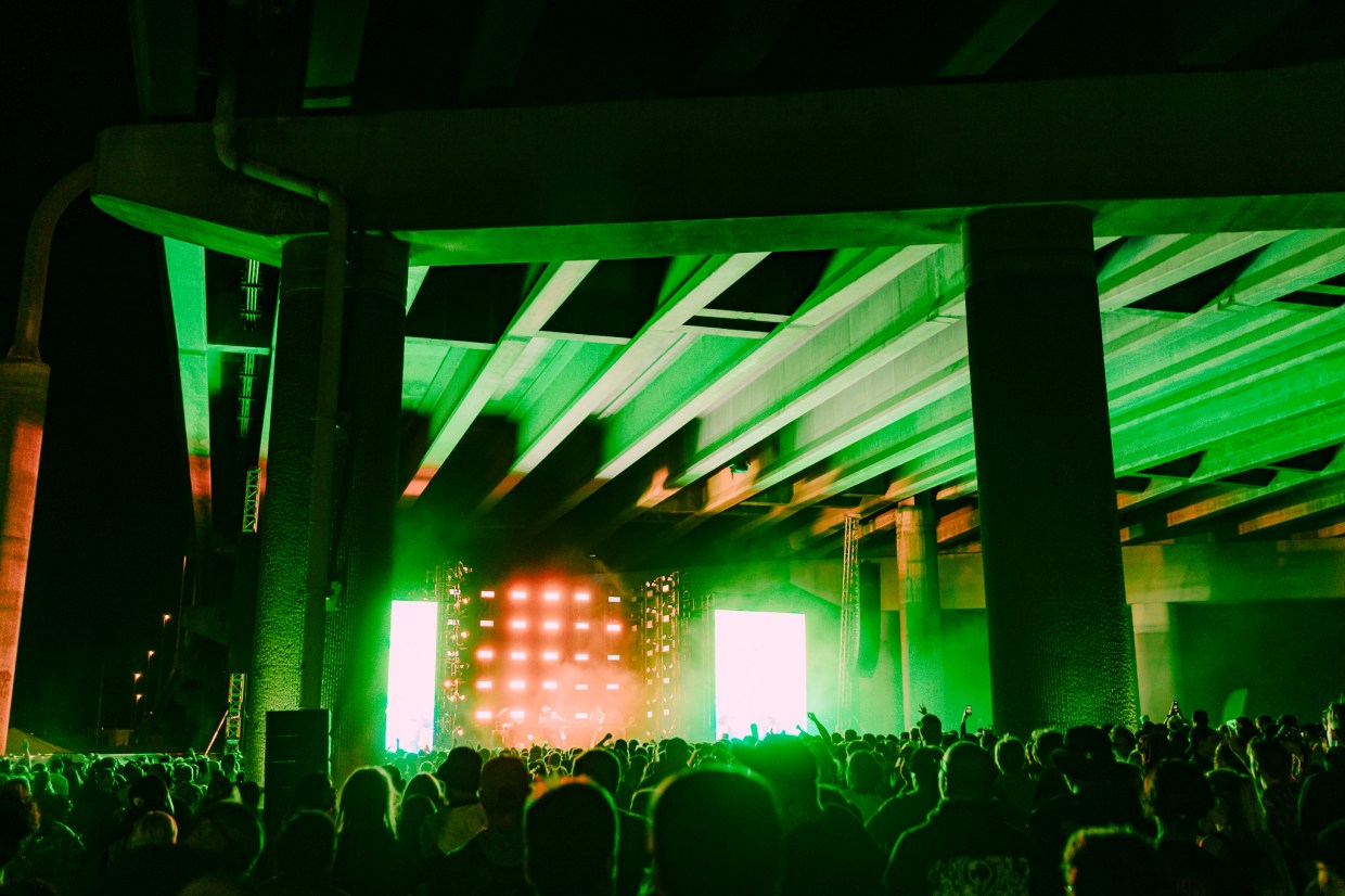 Concertgoers at Project 70: Under The Bridge