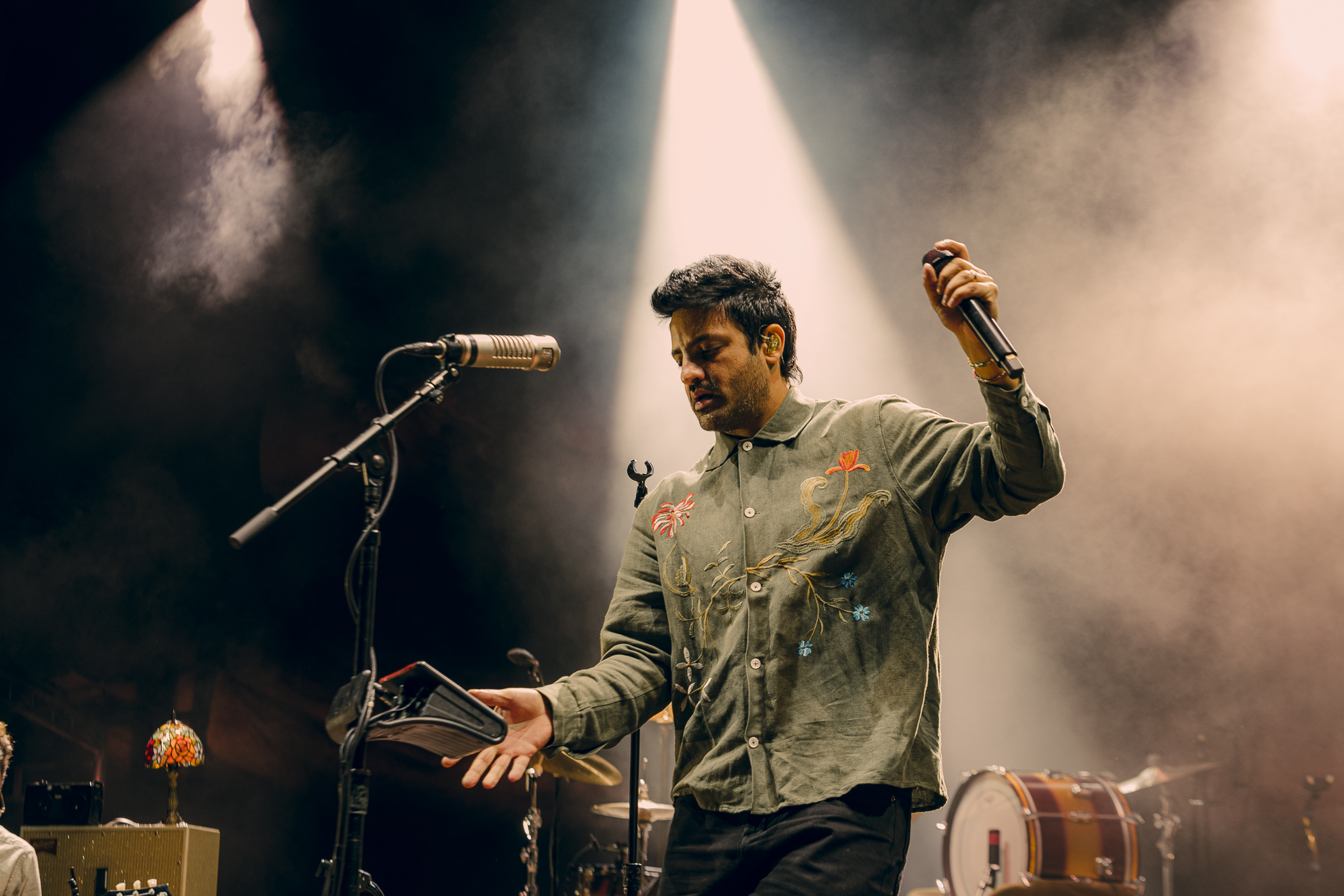 Young The Giant on stage at Red Rocks in Morrison, Colorado for their In The Open Tour.