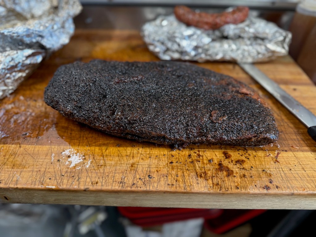 a smoked brisket