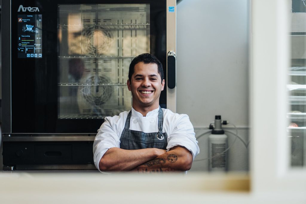 Chef Rafael de Jesus Rufino at La Croissanterie