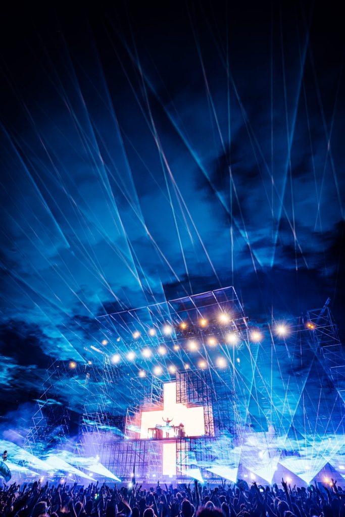 stage with cool lights