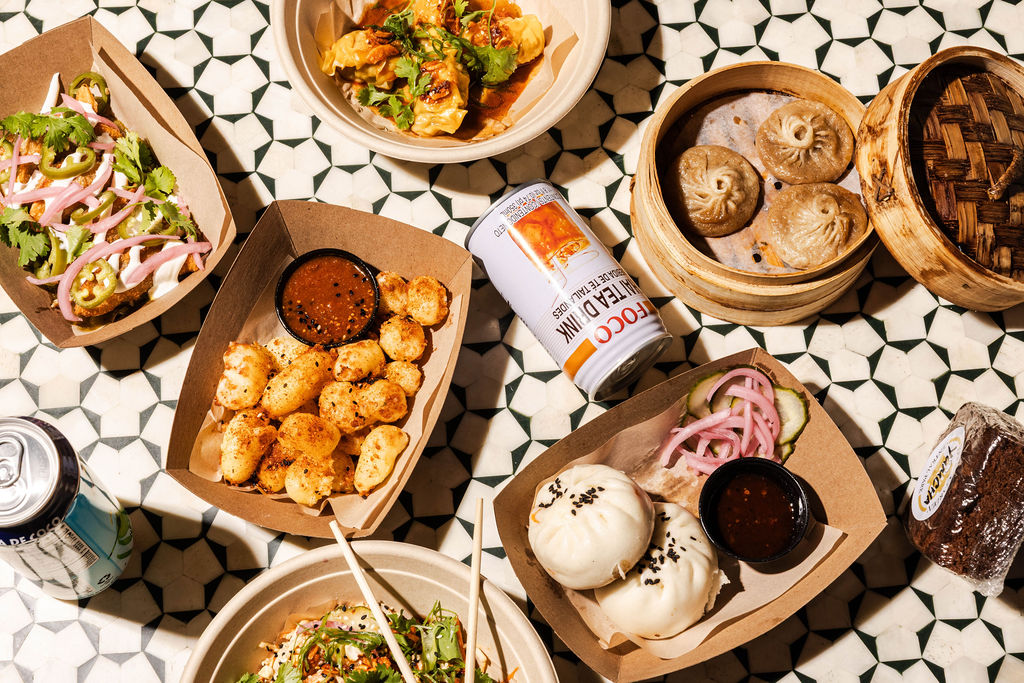 various dim sum and dumplings