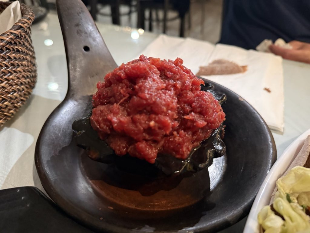 an ethiopian beef tartar