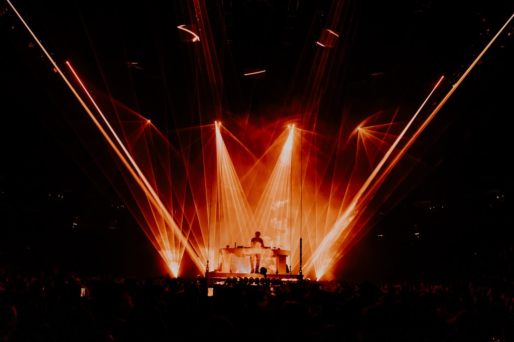 Kaytranada performing live at Ball Arena in Denver, Colorado on Saturday, November 1, 2025.