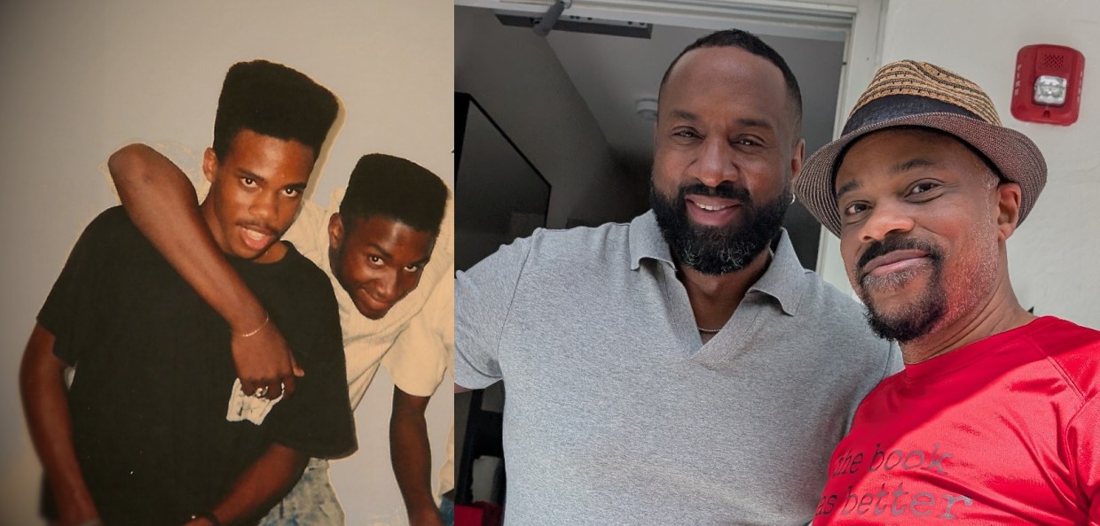 A portrait of two men