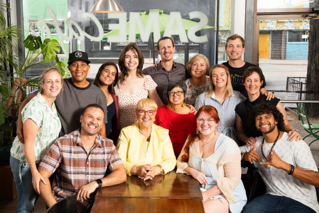 group of people at a table