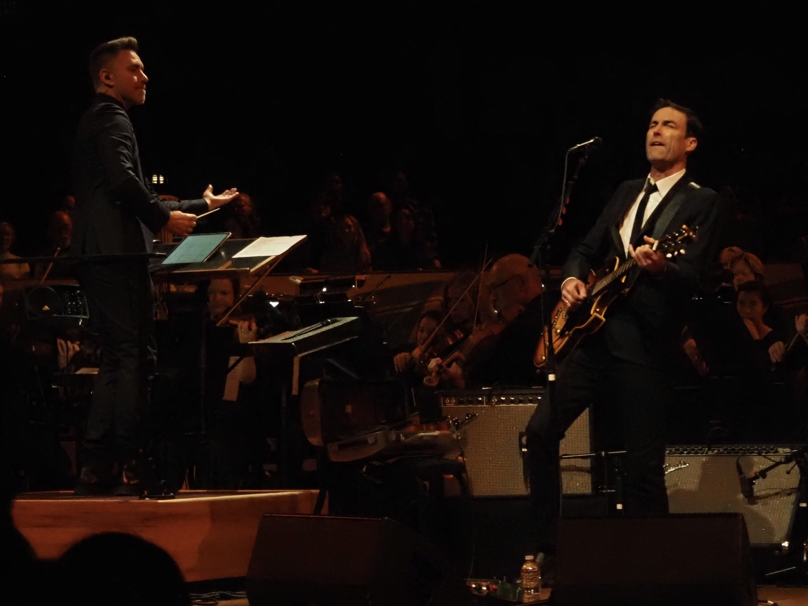 Andrew Bird performs with an orchestra