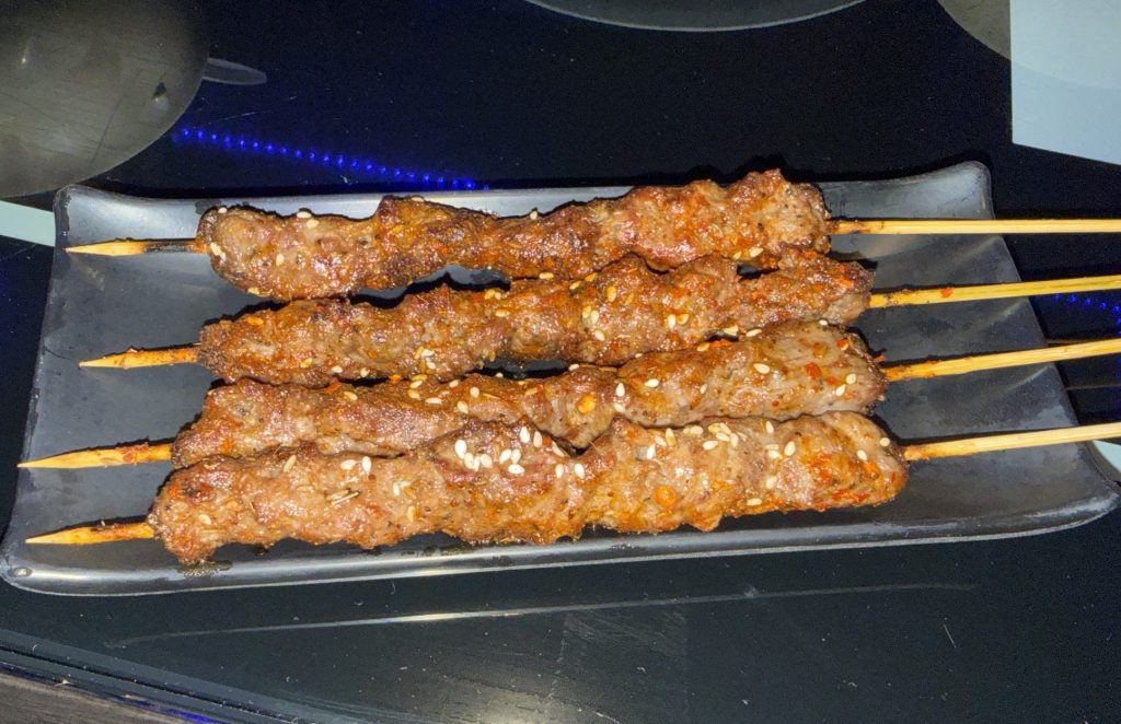 beef skewers