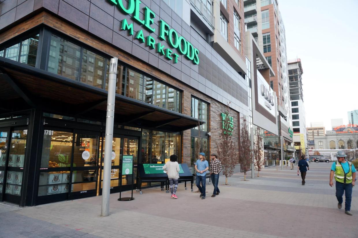 The exterior of Whole Foods Market outside Union Station