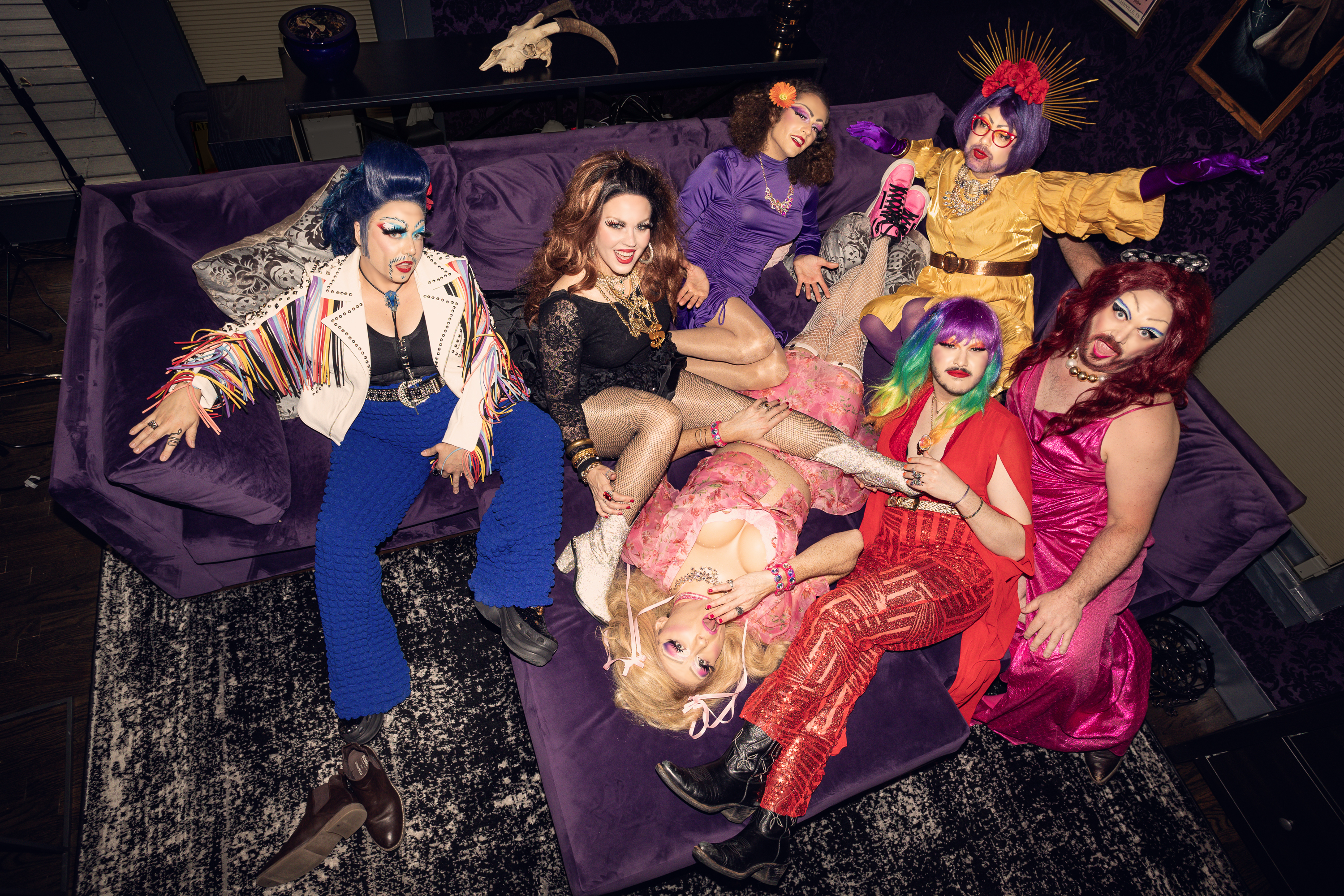 members of Bertha: Grateful Drag