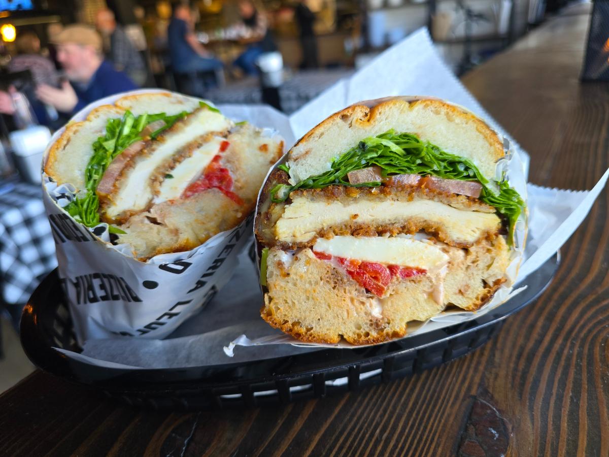 sandwich wrapped in paper