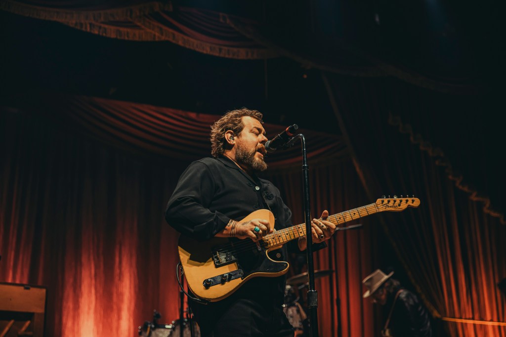 Nathaniel Rateliff & The Night Sweats on stage at the Mission Ballroom in Denver, Colorado.