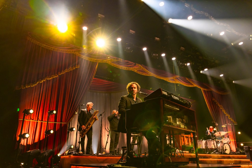 Nathaniel Rateliff & The Night Sweats on stage at the Mission Ballroom in Denver, Colorado.