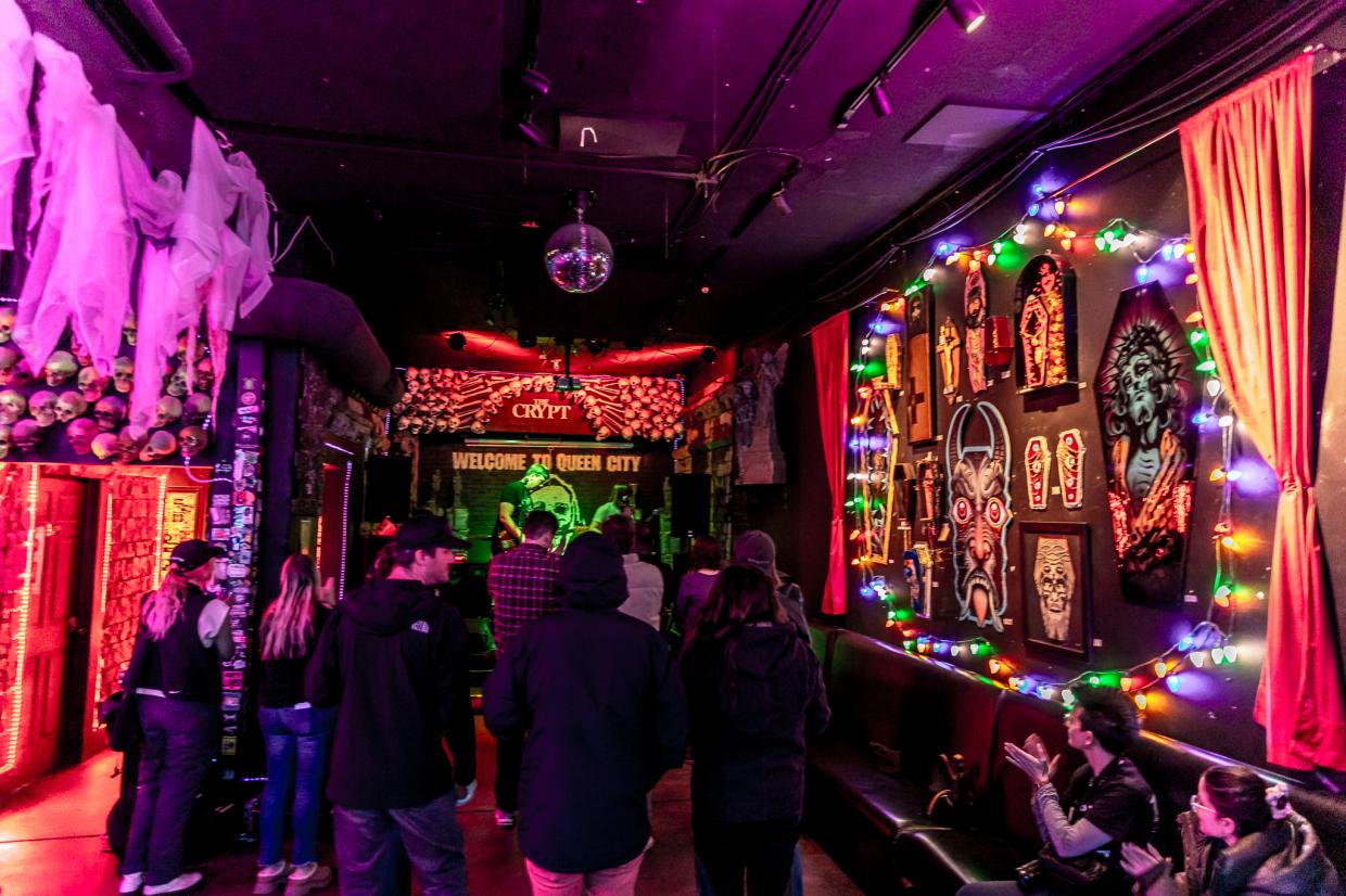 Westword members enjoying Broken Record live at The Crypt on December 29.