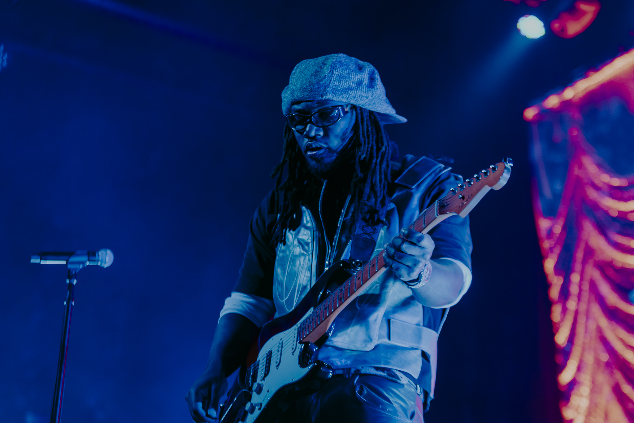 Leon Thomas on stage at the Summit Music Hall in Denver, Colorado.