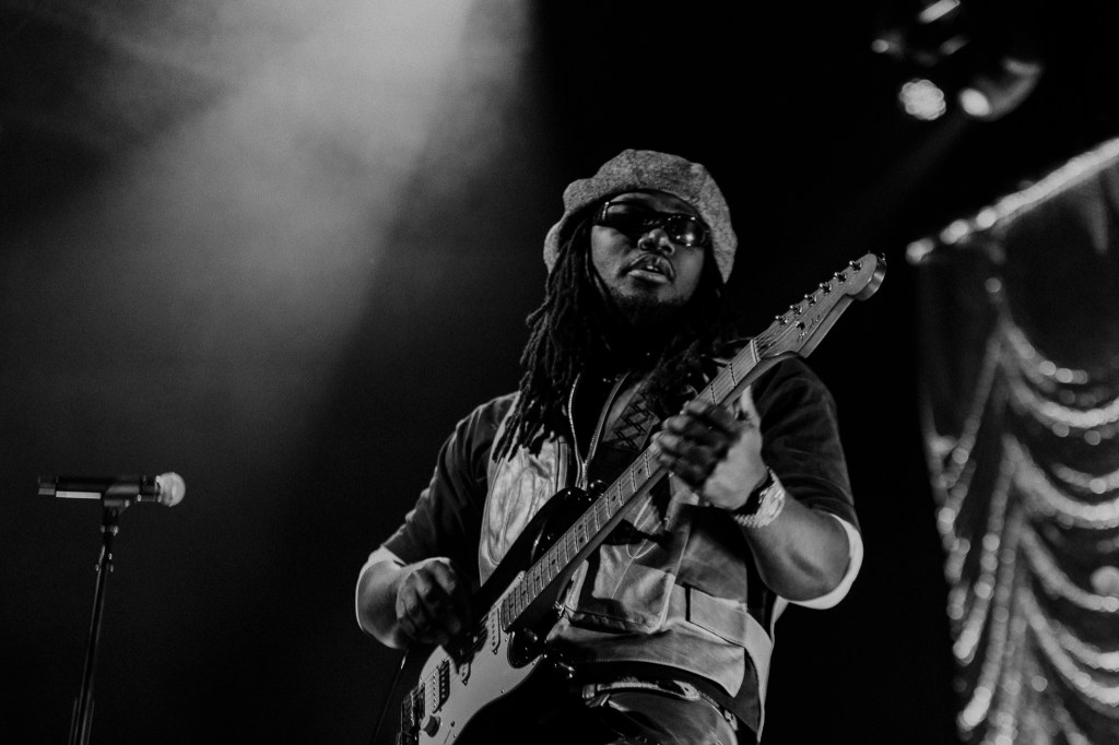 Leon Thomas on stage at the Summit Music Hall in Denver, Colorado.