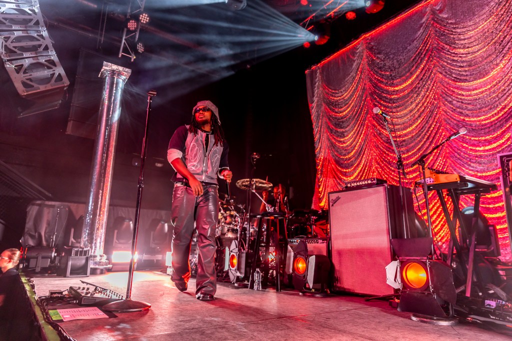 Leon Thomas on stage at the Summit Music Hall in Denver, Colorado.