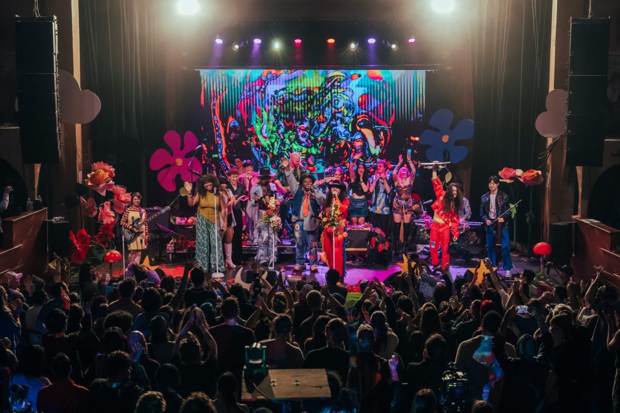 Denver band DOGTAGS on stage at the Bluebird Theater.