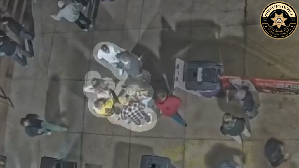 overhead police shot of a group of people