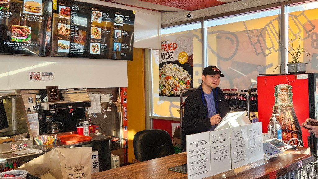 Sam is the man at Big Sky Burger.