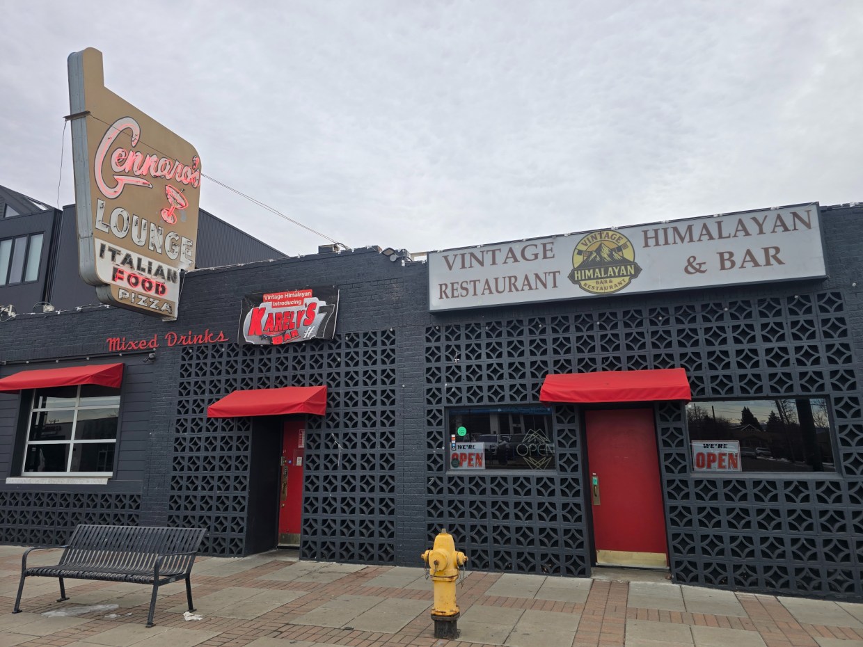 exterior of a black building