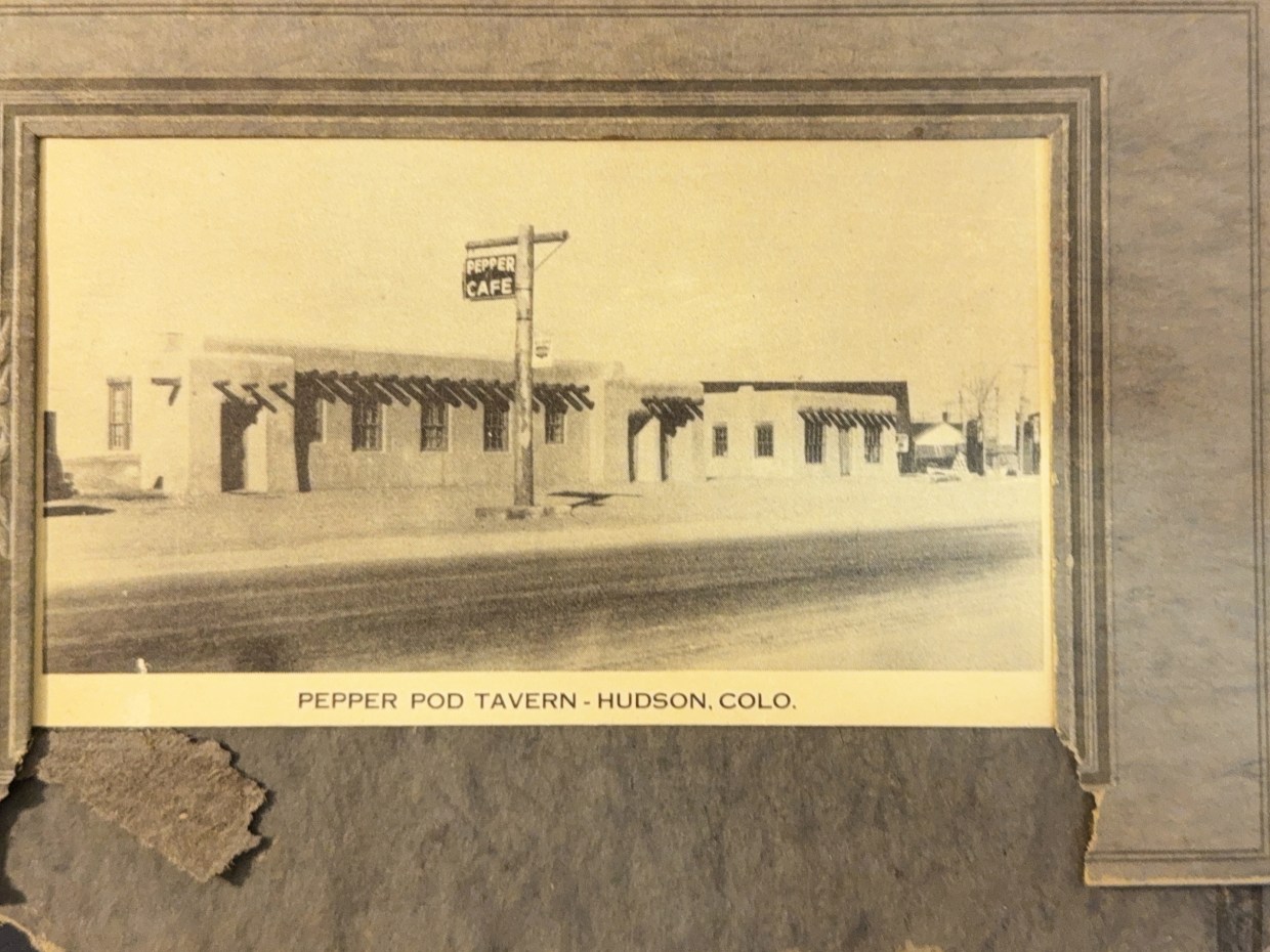 an old photo of a roadside restaurant