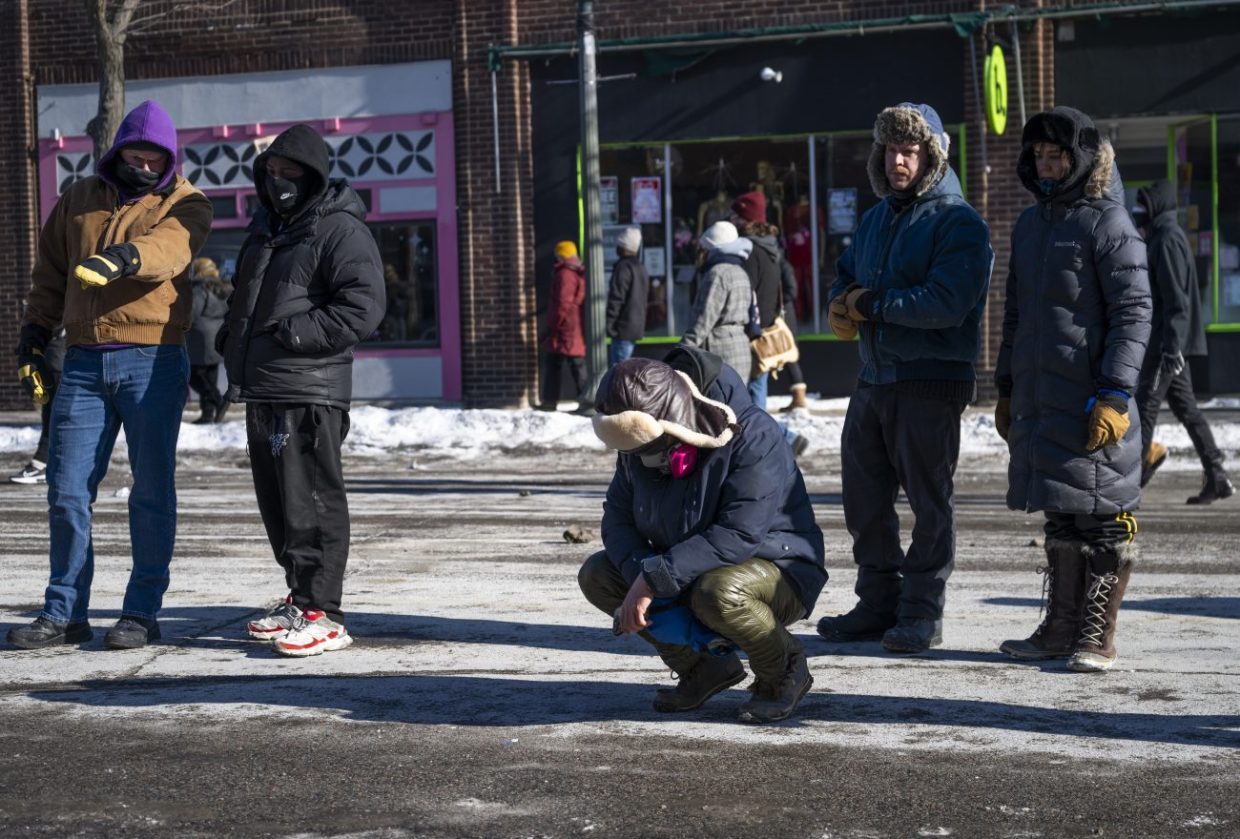 protest shooting site