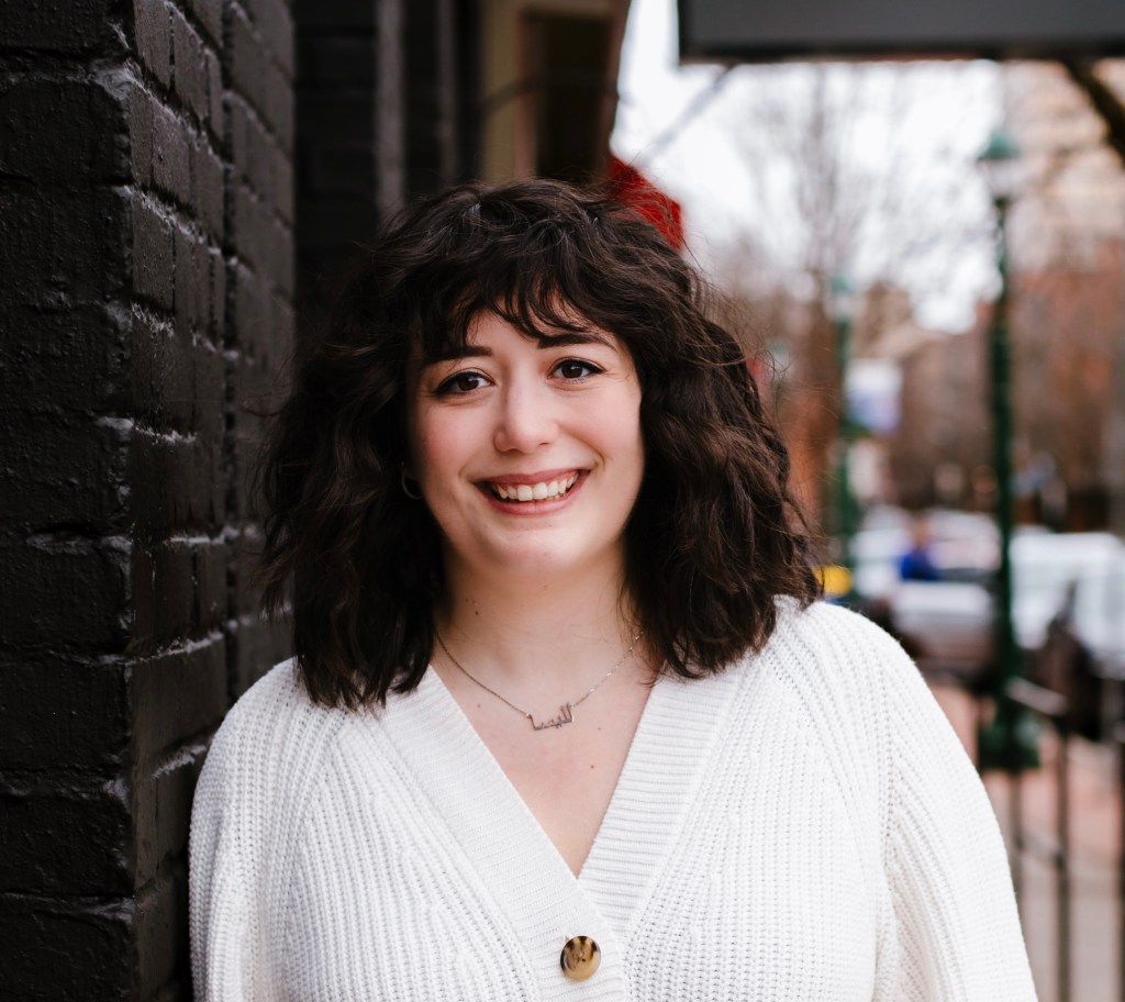 Headshot of a playwright