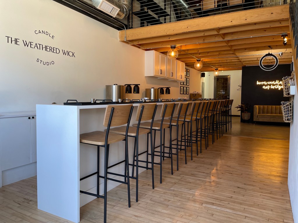 A candle making studio