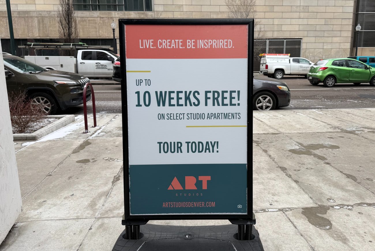 studio apartment advertisement in denver