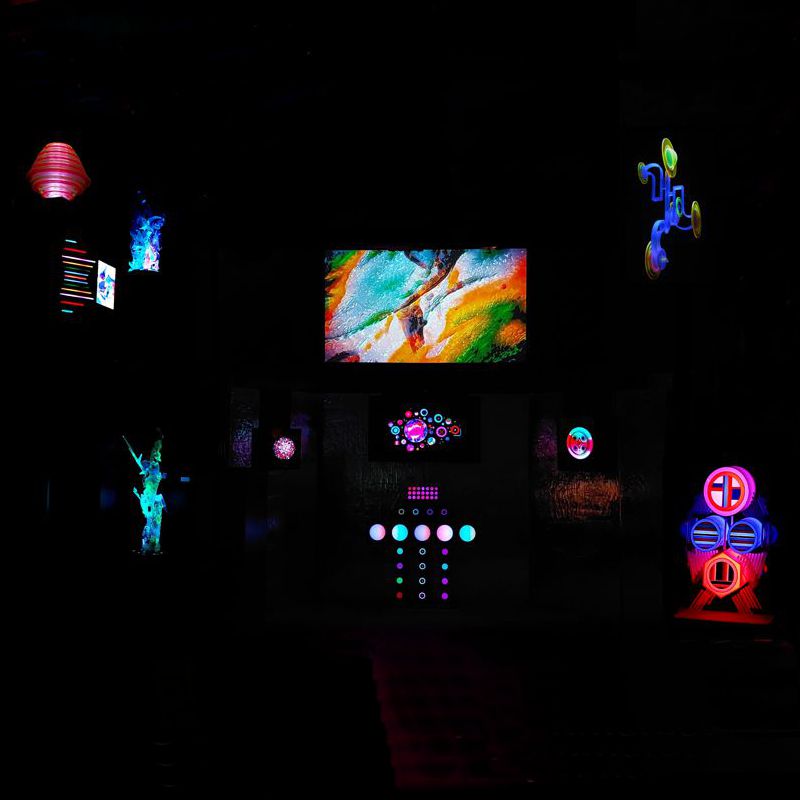 a light show performance