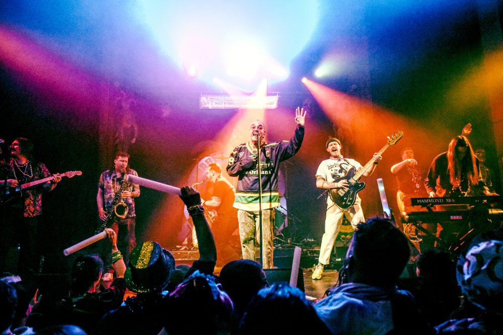 band performing on stage