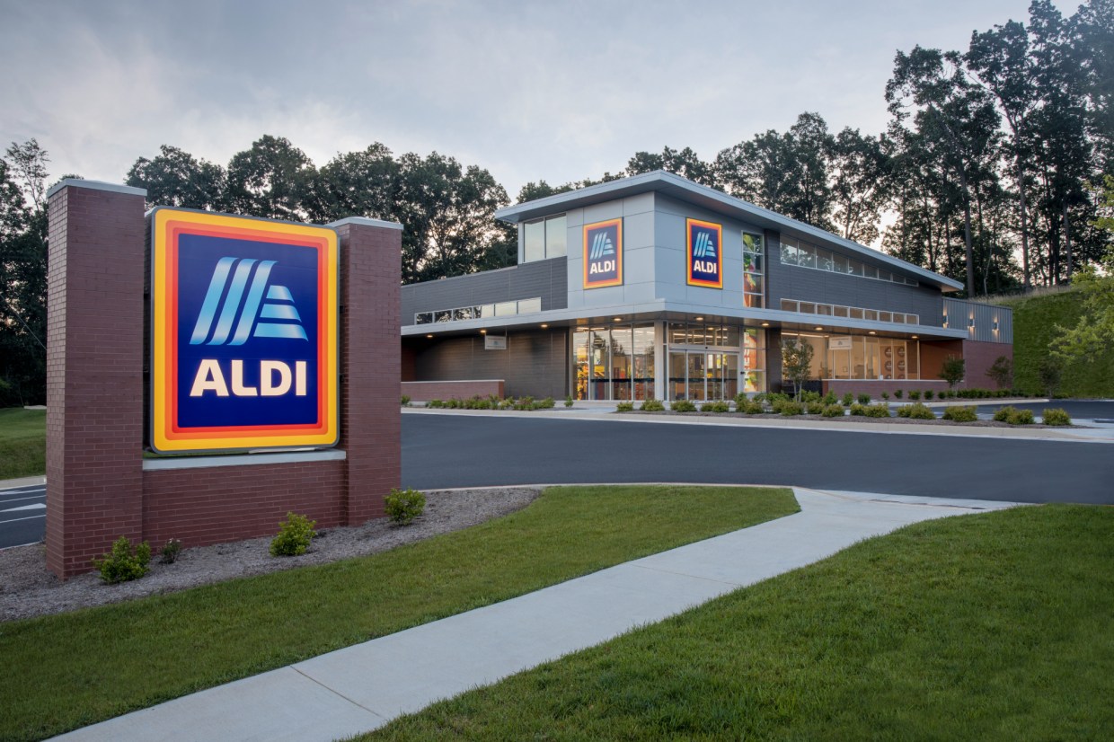 exterior of an Aldi