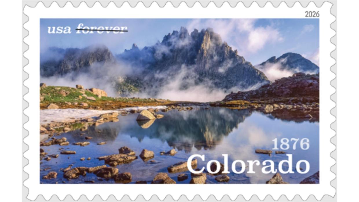 stamp of mountain