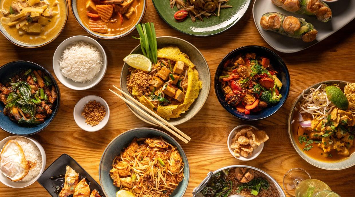 various Thai dishes