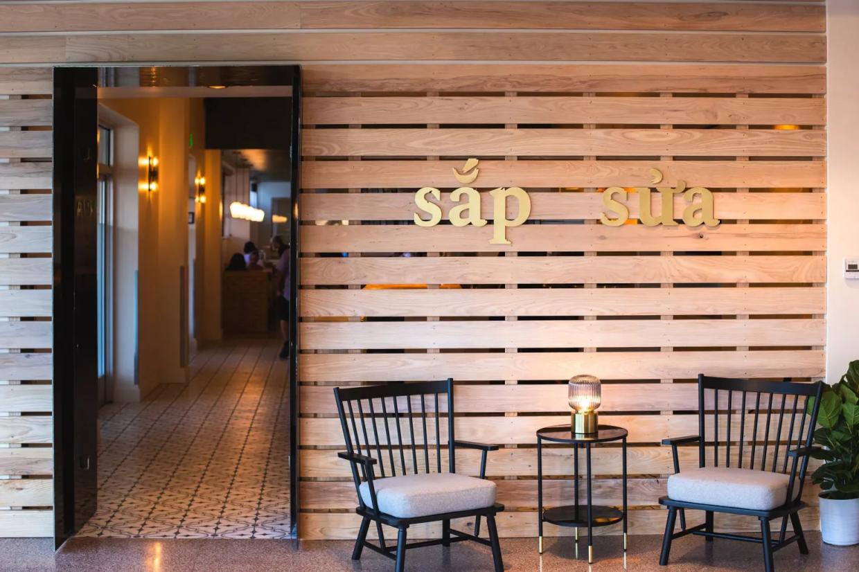 door of restaurant