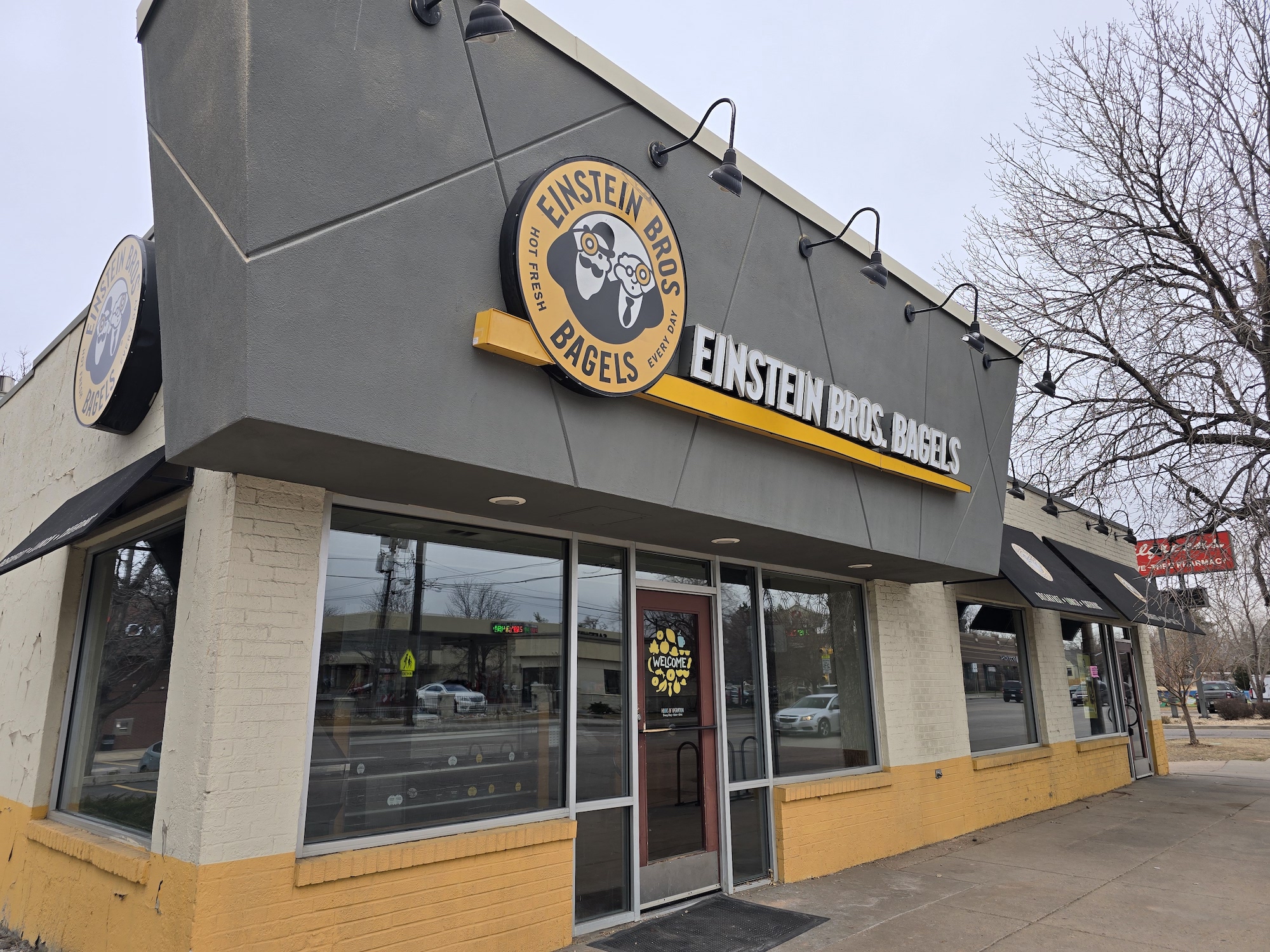 exterior of an Einstein Bros. Bagels